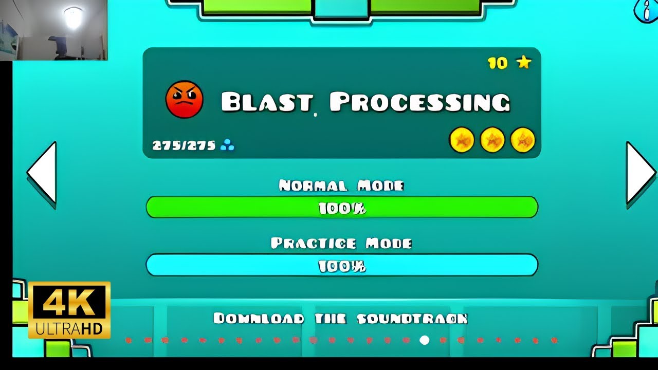 [4K UHD 30 FPS] Geometry Dash Oynadım