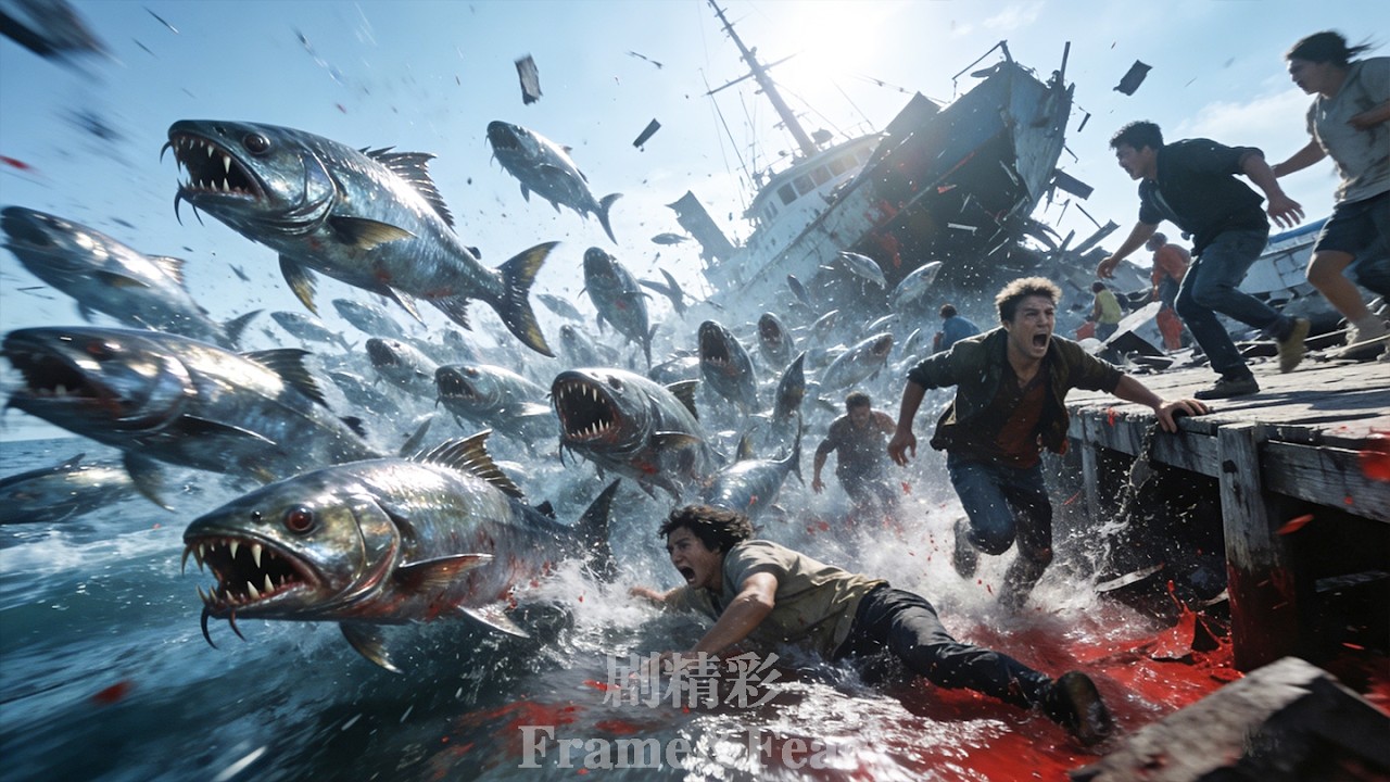 全球鱼潮灾难！变异食人鱼群出巢，人类成了猎物！#中国电影#悬疑 #movie #惊悚 #悬疑 #探险 #奇幻 #僵尸 #恐怖 #剧精彩