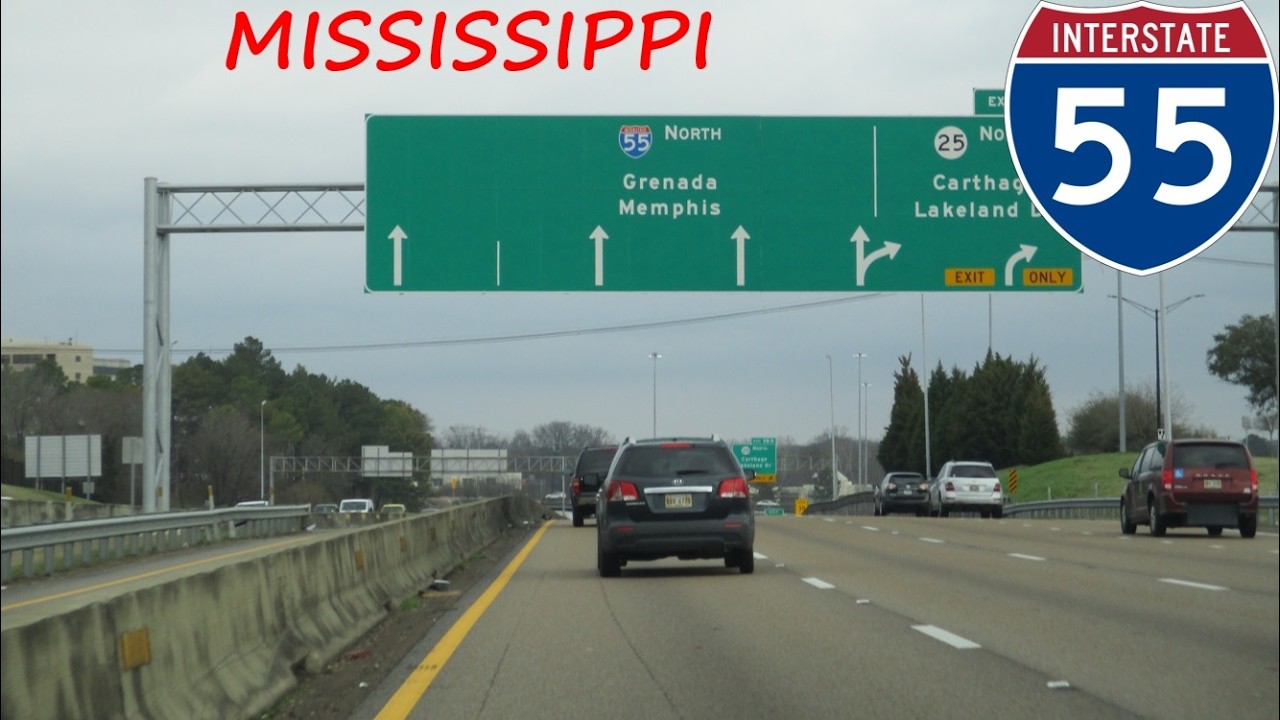 Interstate 55 - Mississippi northbound [FULL LENGTH VIDEO]