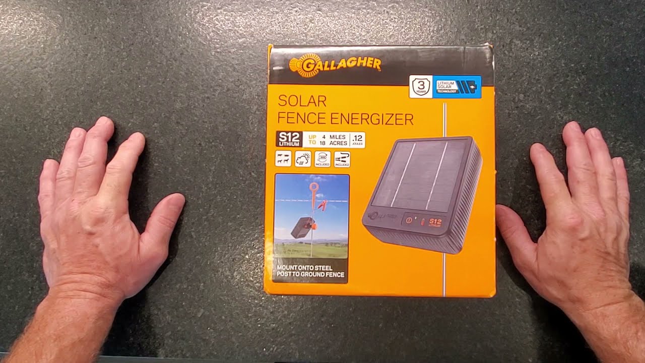 Gallagher S12 Solar Fence Energizer Unboxing
