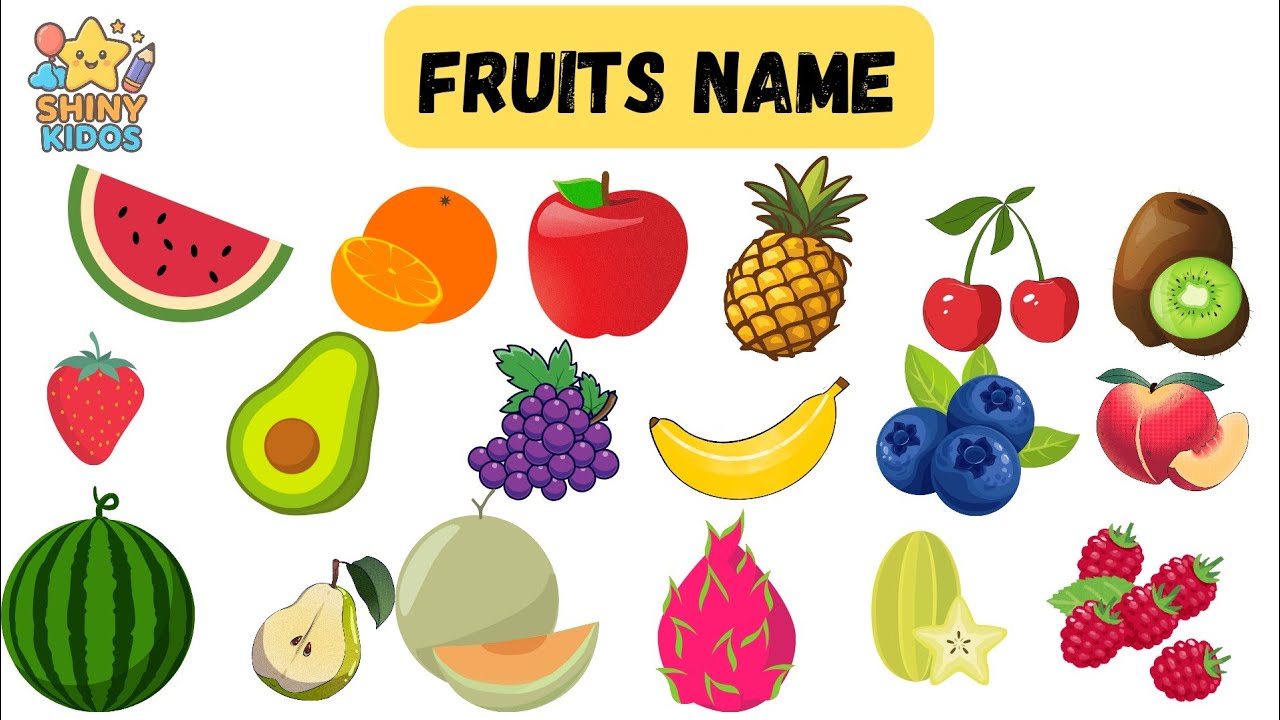 Fruits Name🍉🥥🍇🍌in Hindi & English with spelling | Educational video with fun