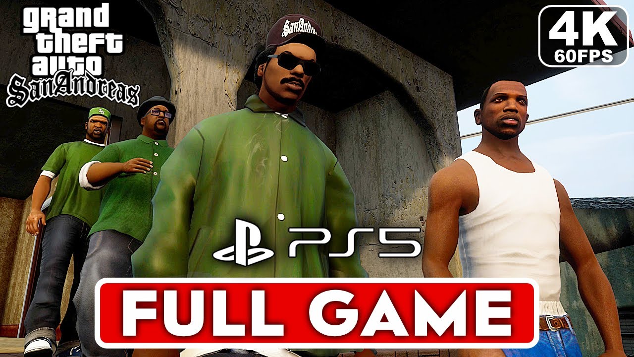 GTA SAN ANDREAS Gameplay Walkthrough FULL GAME [4K 60FPS PS5] - No Commentary
