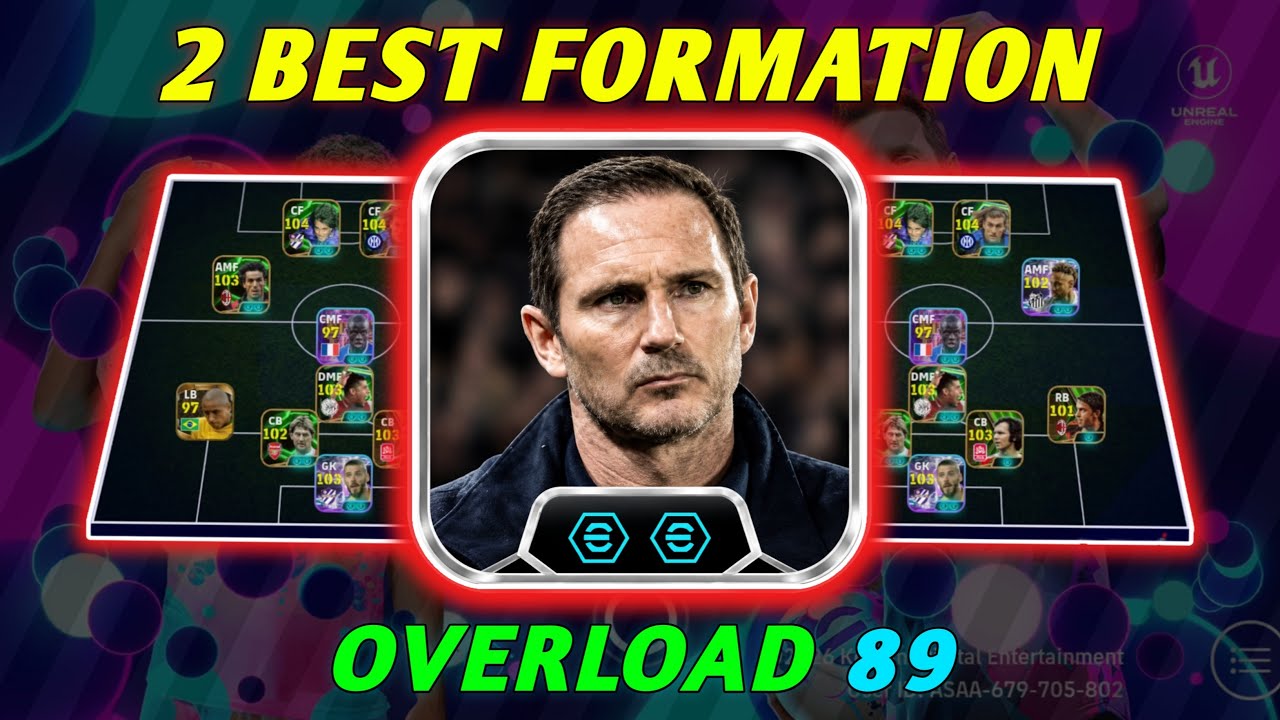 2 ЛУЧШИЕ расстановки для Overload с БЕСПЛАТНЫМ Фрэнком Лэмпардом! 🤯 | eFootball 2027
