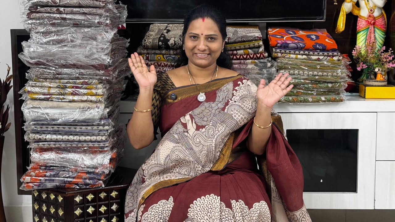 Offer Sale On Chennur Kalamkari Silk Sarees | New Designs | Don't Miss | 9121006787