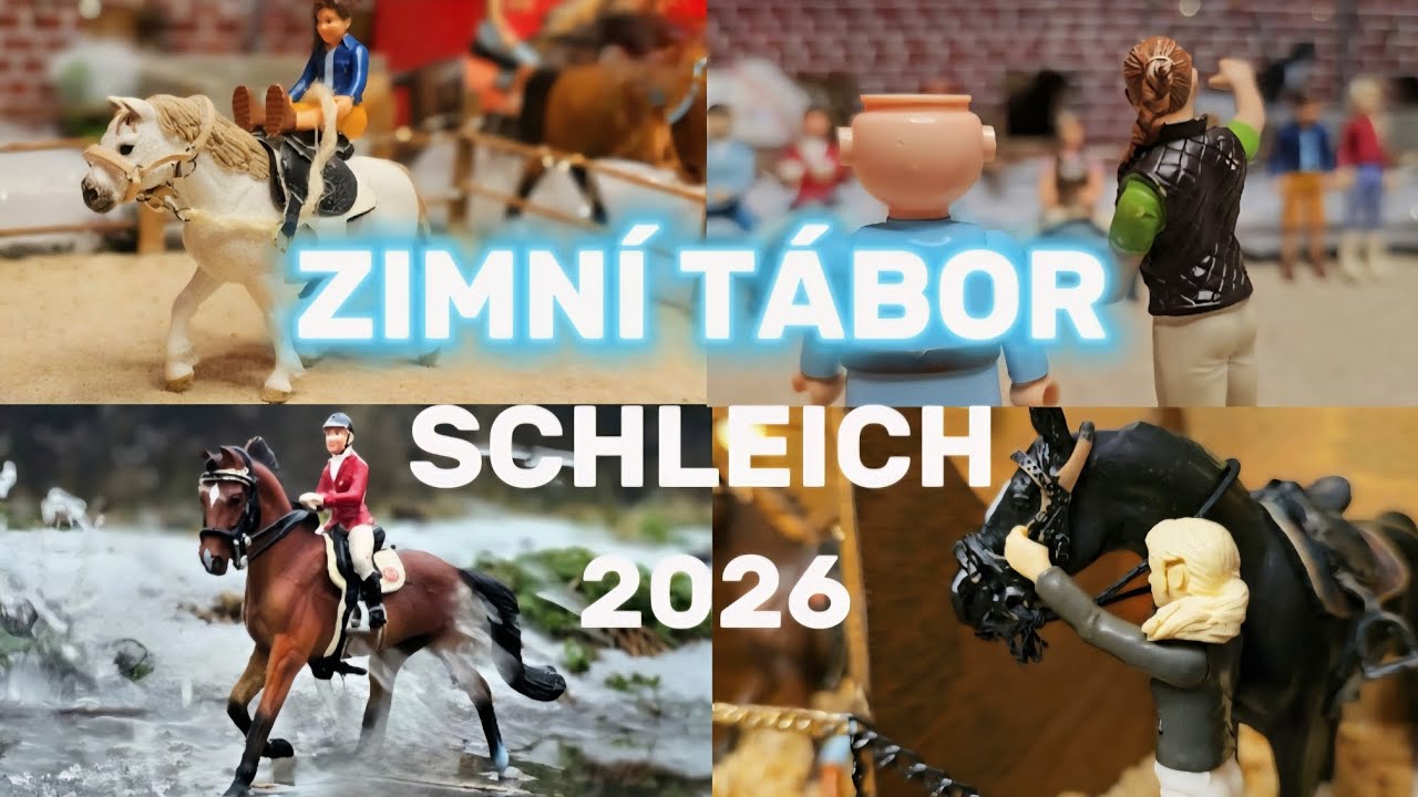 ZIMNÍ TABOR (SCHLEICH) den 3. Cross country závod💖 @alexamarilyn4343 #horse #videos 
