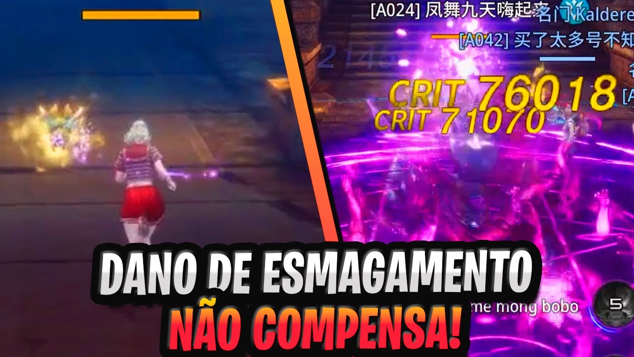 FELIPE EXPLICA PORQUE N&Atilde;O GOSTA DE DANO DE ESMAGAMENTO NA DEMONHETA | CORTES MIR4