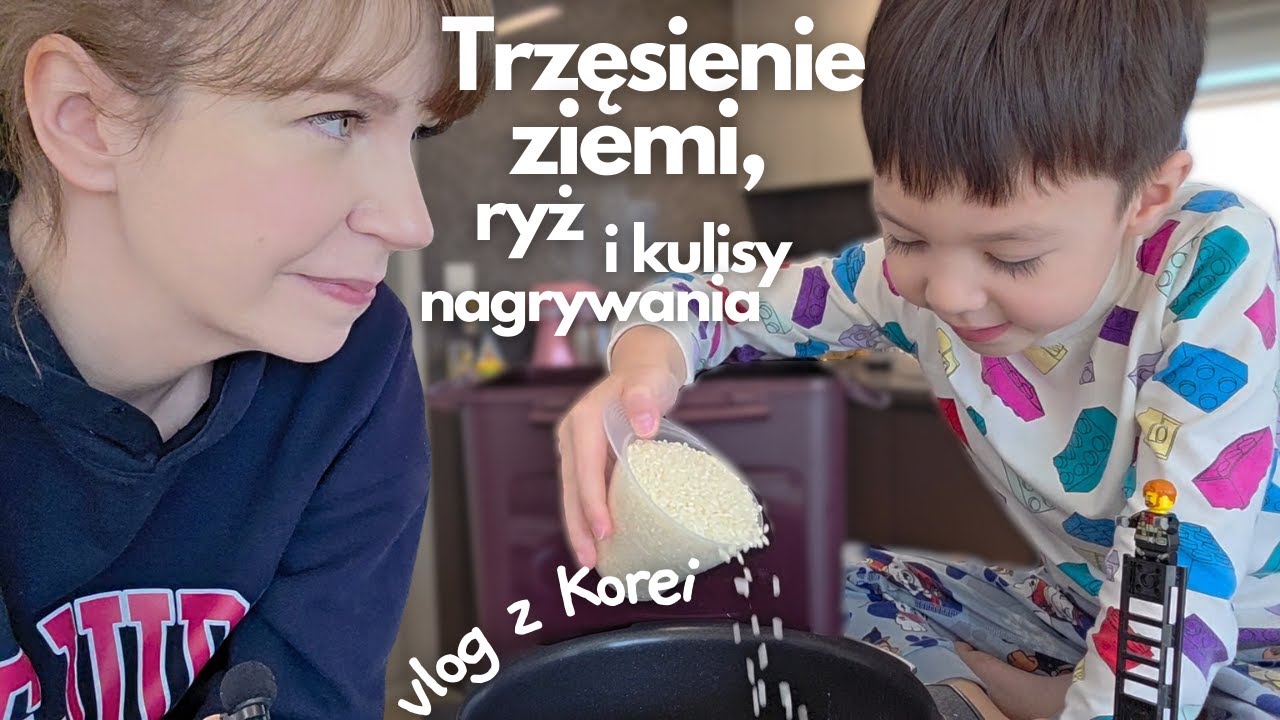 Trzęsienie ziemi w Korei, które zbudziło wszystkich... Ryż i kulisy nagrywania - daily vlog z Korei