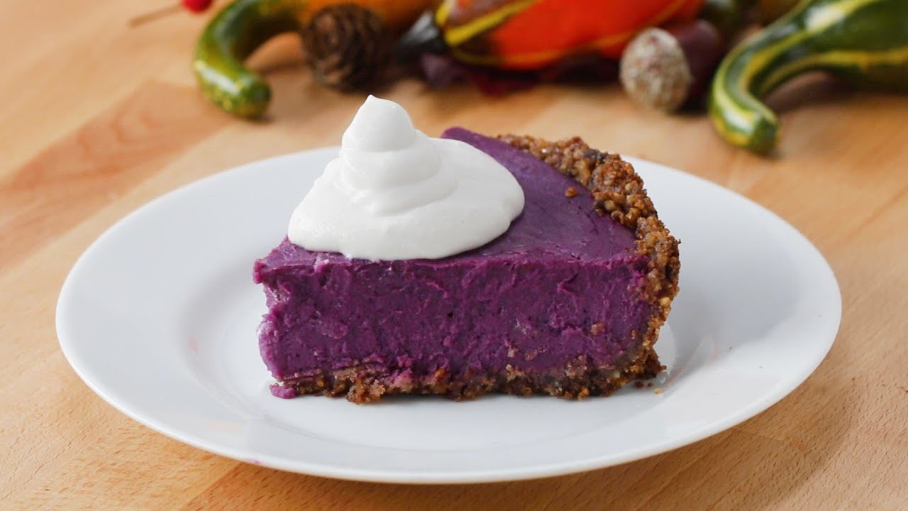 How To Make Dairy-Free Purple Sweet Potato Pie