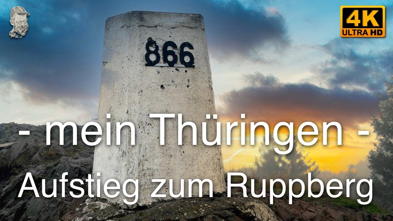 Aufstieg zum Ruppberg (Th&uuml;ringen) in 4K