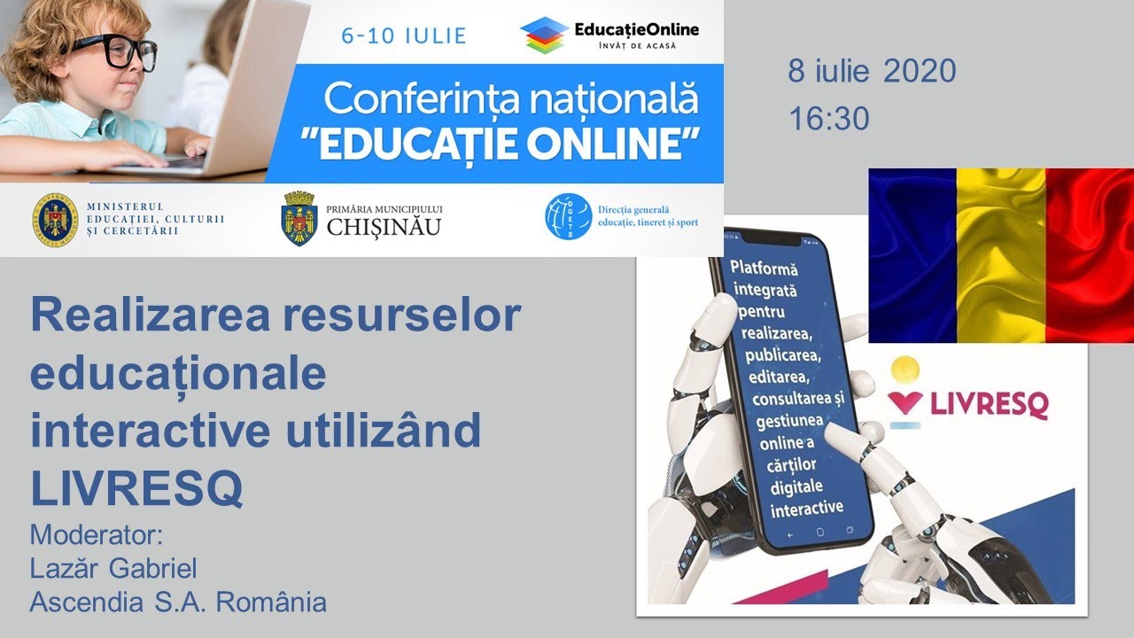 Realizarea resurselor educaționale interactive utilizând LIVRESQ