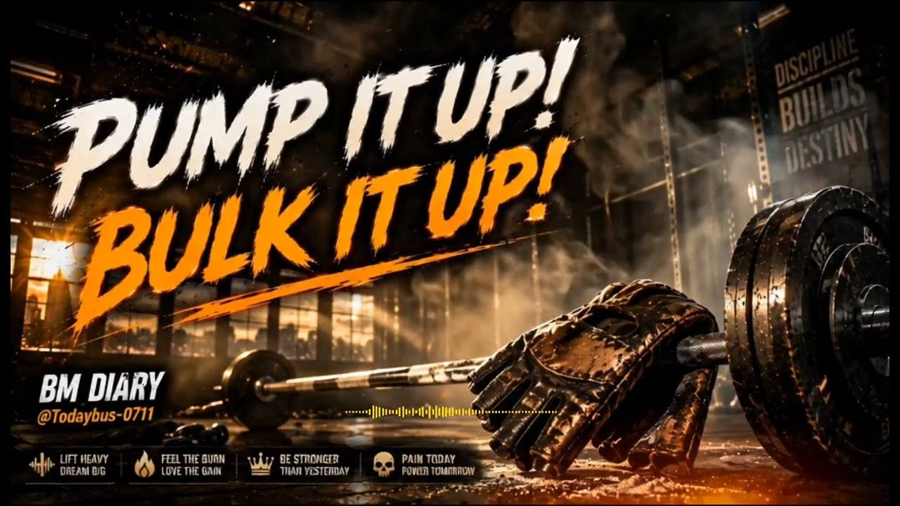 🎶🔥 Pump It Up! Bulk It Up! | 헬스장 필수 운동노래 | 벌크업 EDM | 비엠 다이어리 