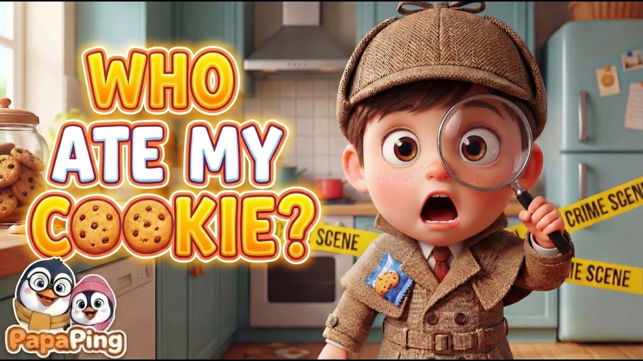 ⭐🕵️‍♂️ Who Ate My Cookie? | The Little Detective Song | Fun Mystery for Kids 🔍 | PapaPing Kidsongs