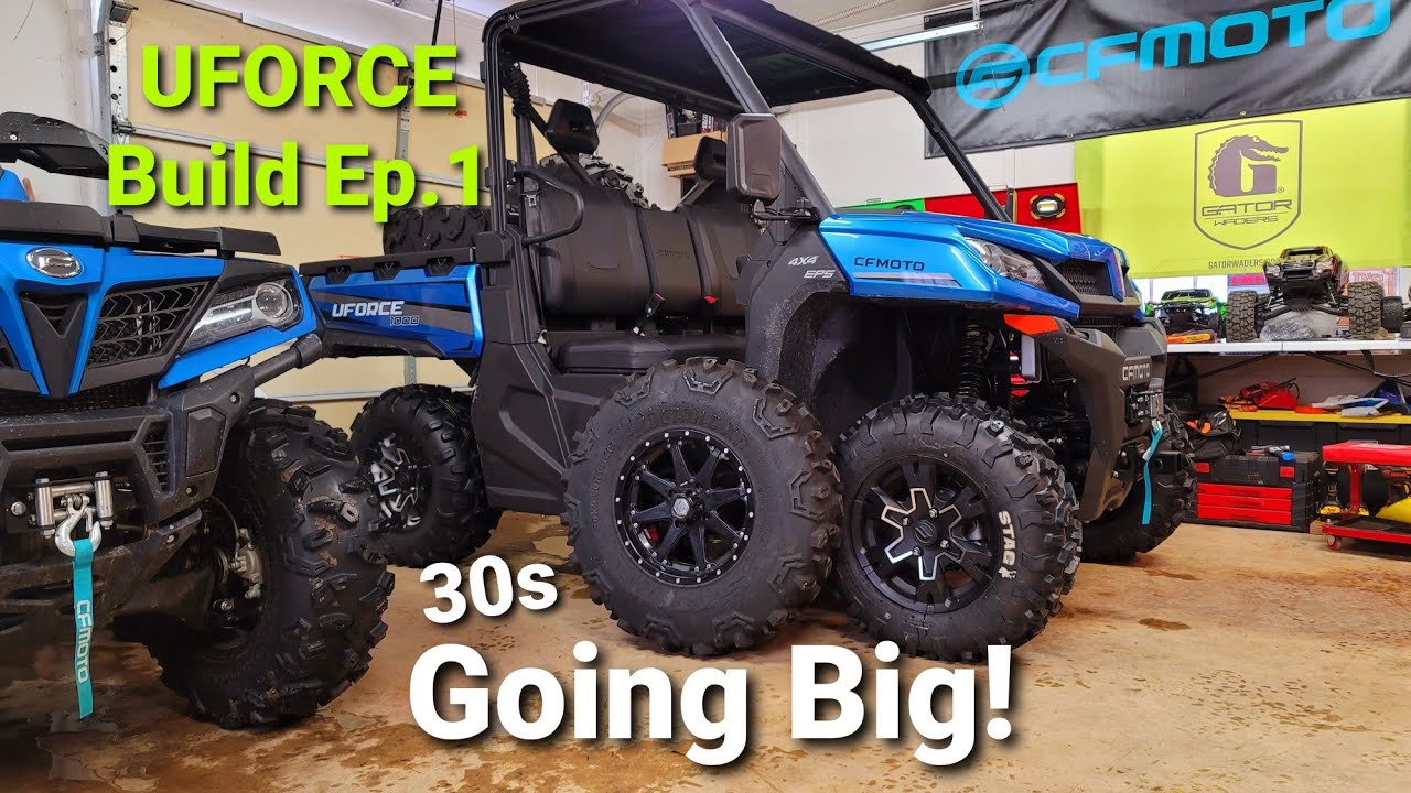 Installing 30 inch Tires on CFMOTO UFORCE 1000 | 2021 UFORCE Build Ep.1