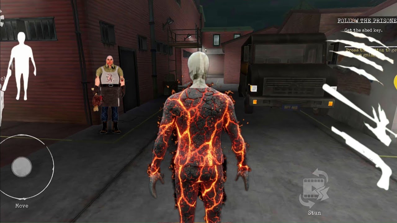 Playing as Lava grandpa vs mr meat 🍖 in mr meat 2 