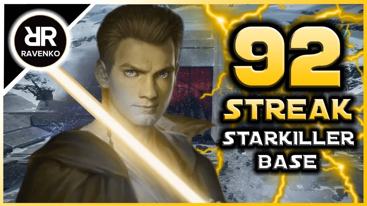 92 Obi-Wan Kenobi Killstreak on Starkiller Base (Star Wars Battlefront 2 - Galactic Assault)
