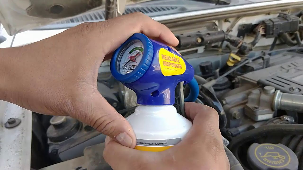 como recargar el gas del AIRE ACONDICIONADO