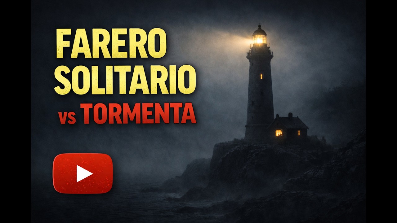 ASMR Relato Nocturno | La vida de un farero solitario en la tormenta (Historia relajante del mar)