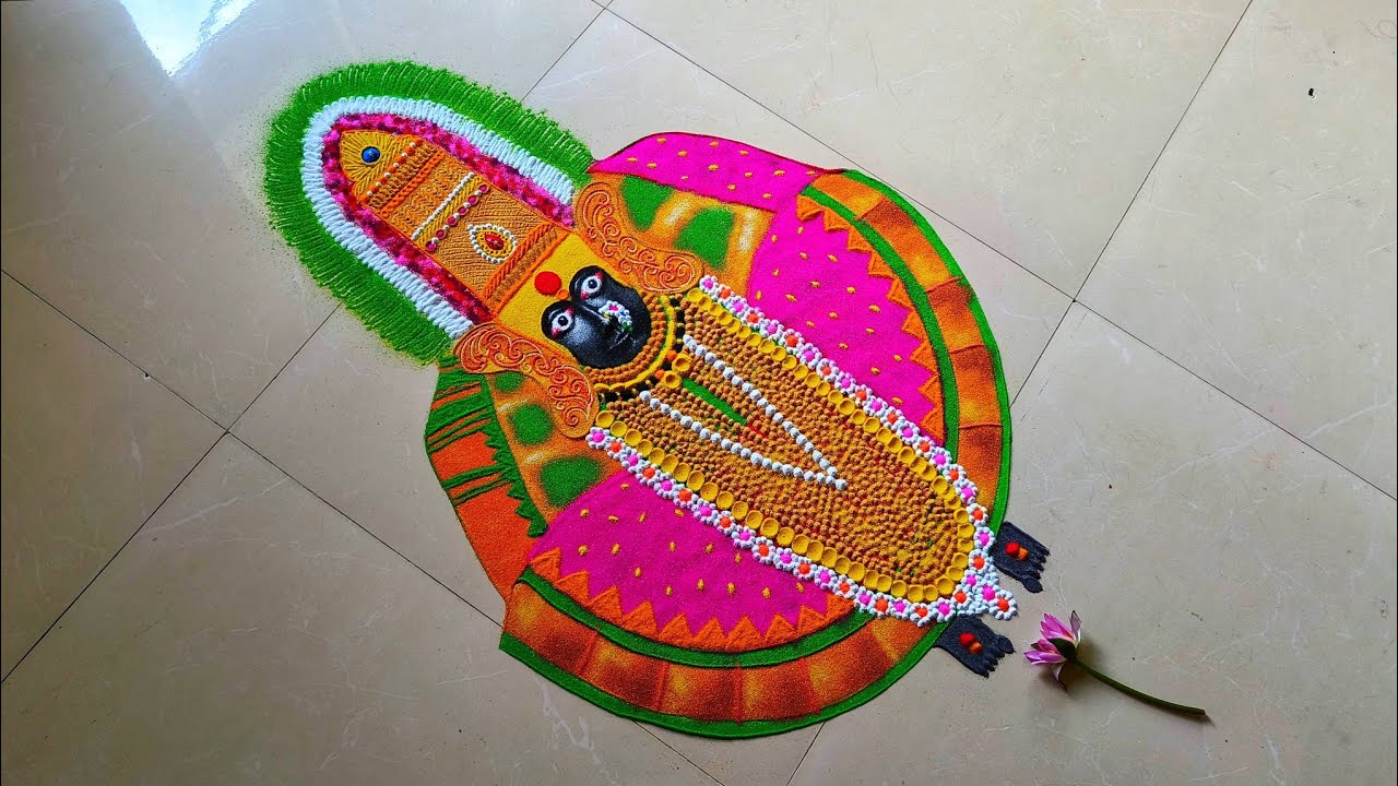 Laxmi pujan rangoli | Diwali laxmi pujan rangoli | Mahalaxmi rangoli | Ambabai rangoli | महालक्ष्मी.