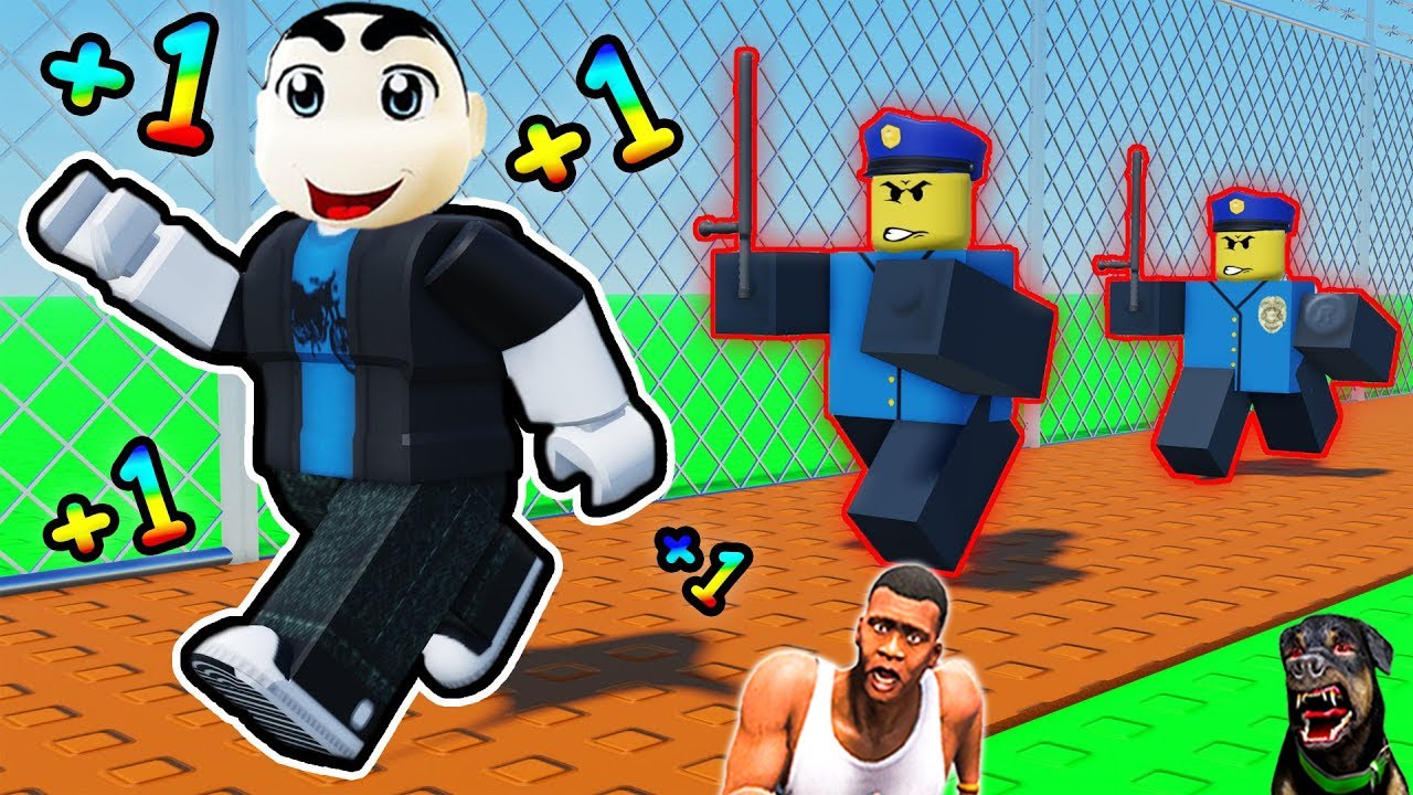 SHINCHAN Every Second +1 SPEED to escape Roblox prison with franklin & chop | Dream Squad Op