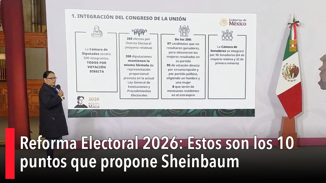 Reforma Electoral 2026: Estos son los 10 puntos que propone Sheinbaum