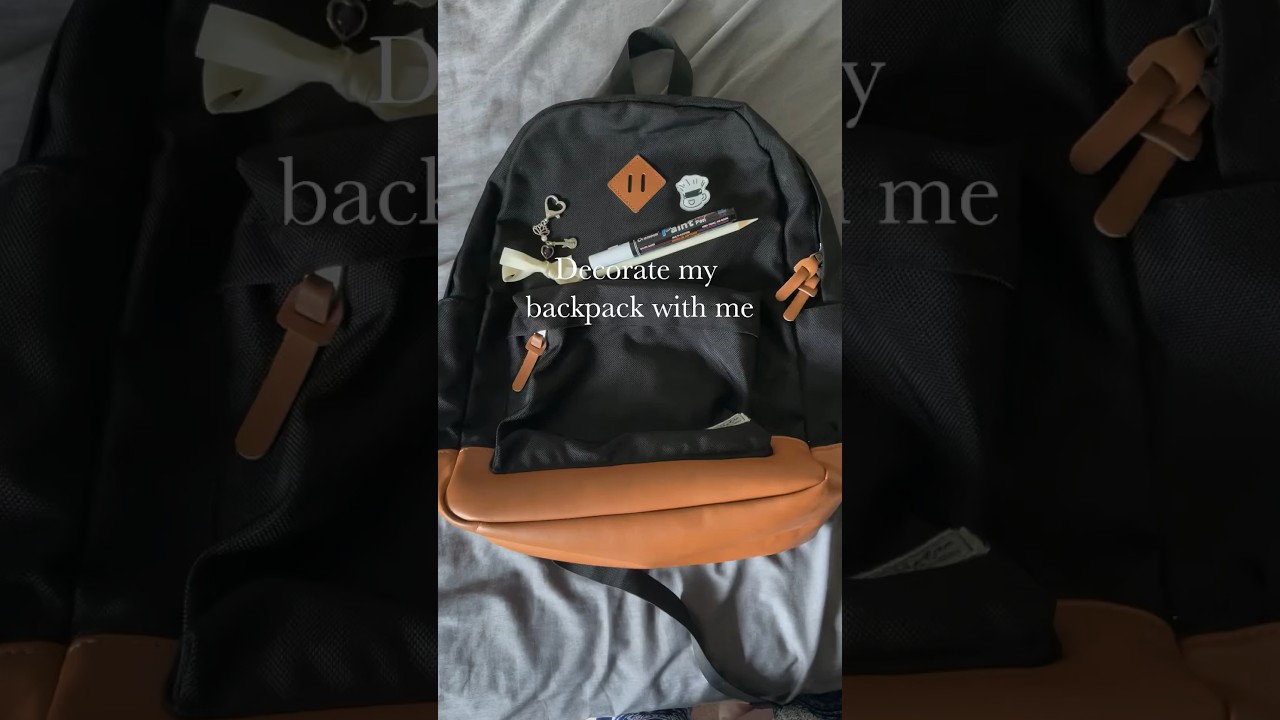 how to completely transform ur old backpack into a new backpack #diy #backtoschool