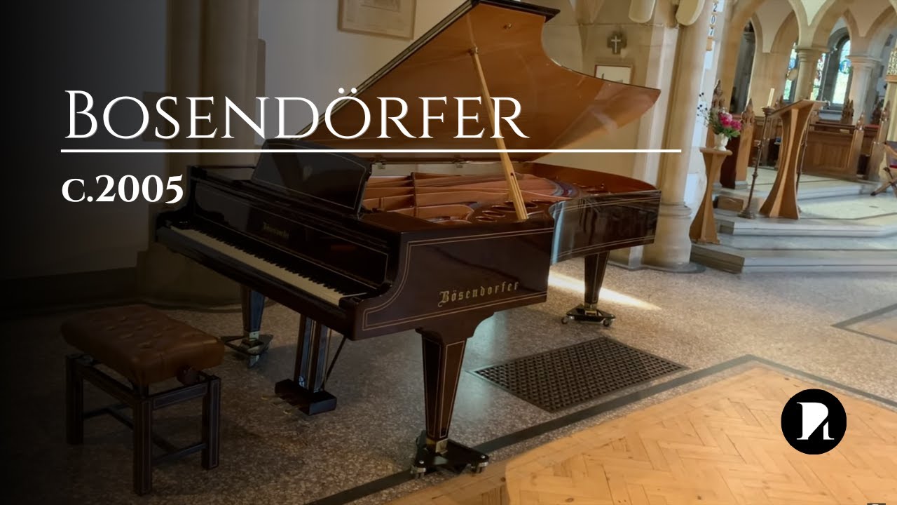 Bösendorfer Imperial 97 key concert grand, restored in c2005; refinished in dark walnut.