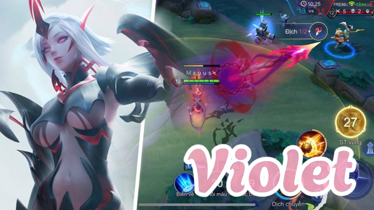 Violet kết hợp Veres 1 xiên 1 bắn bôn lành Slimz, Gildur | Build đồ ad kháng hiệu ứng#liênquânmobile