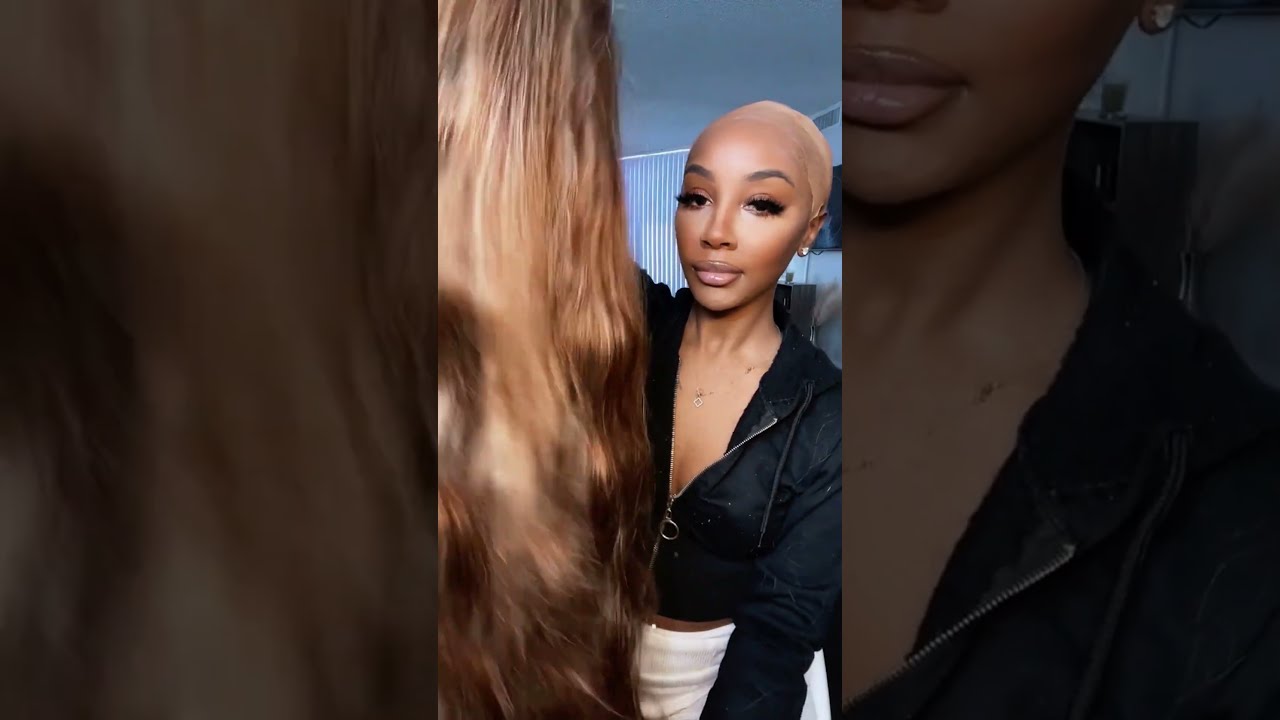Honey Blonde Highlight Wig with Layer are so FIRE ! #highlights #honeyblondewig #cheetahbeauty