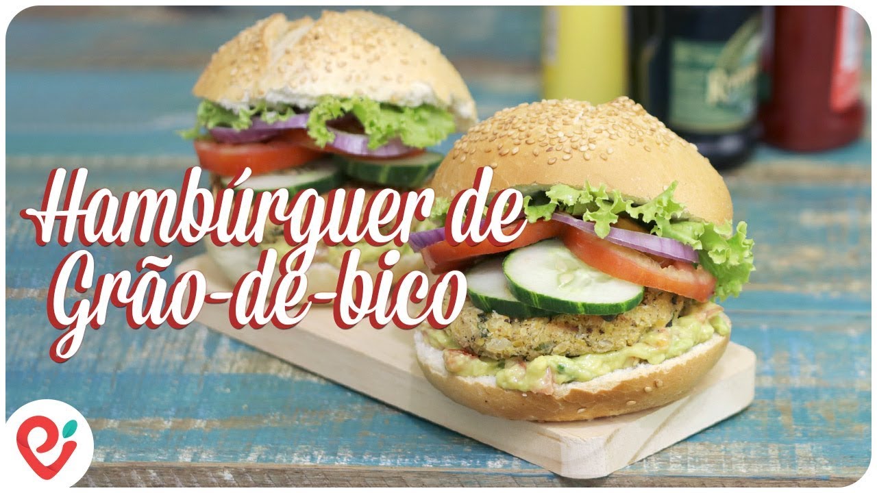 Hambúrguer de Grão-de-bico