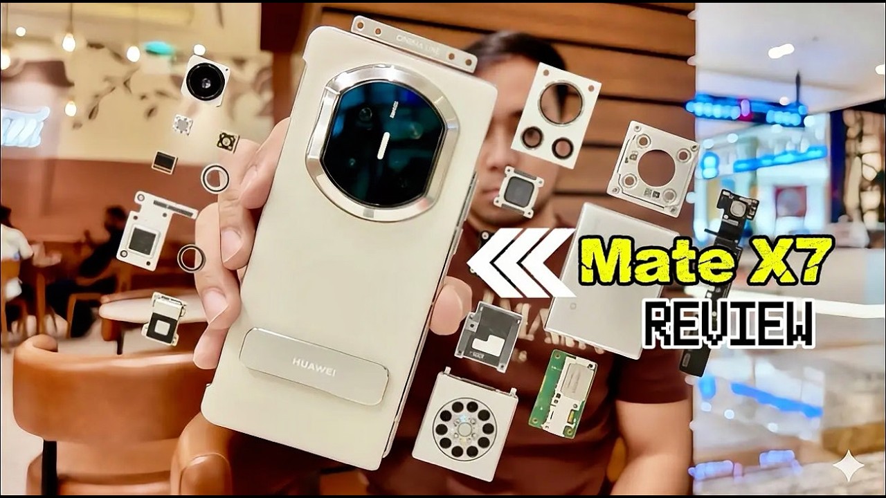 Полный обзор Huawei Mate X7 — складной телефон с флагманской камерой! #huaweimatex7 #foldablephon...