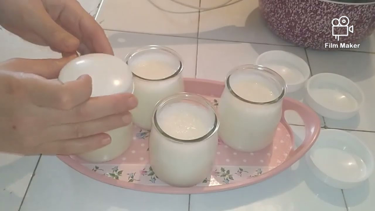 yaghort fdar وجديه للسحور او لأي وقت ياغورت منزلي بمكونات بسيطة ونتيجة اكثر من رائعة