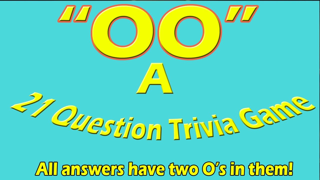 Double 00 Trivia Quiz (21 Question Quick Quiz) All Answers have OOs (ROAD TRIpVIA- Episode 1404)