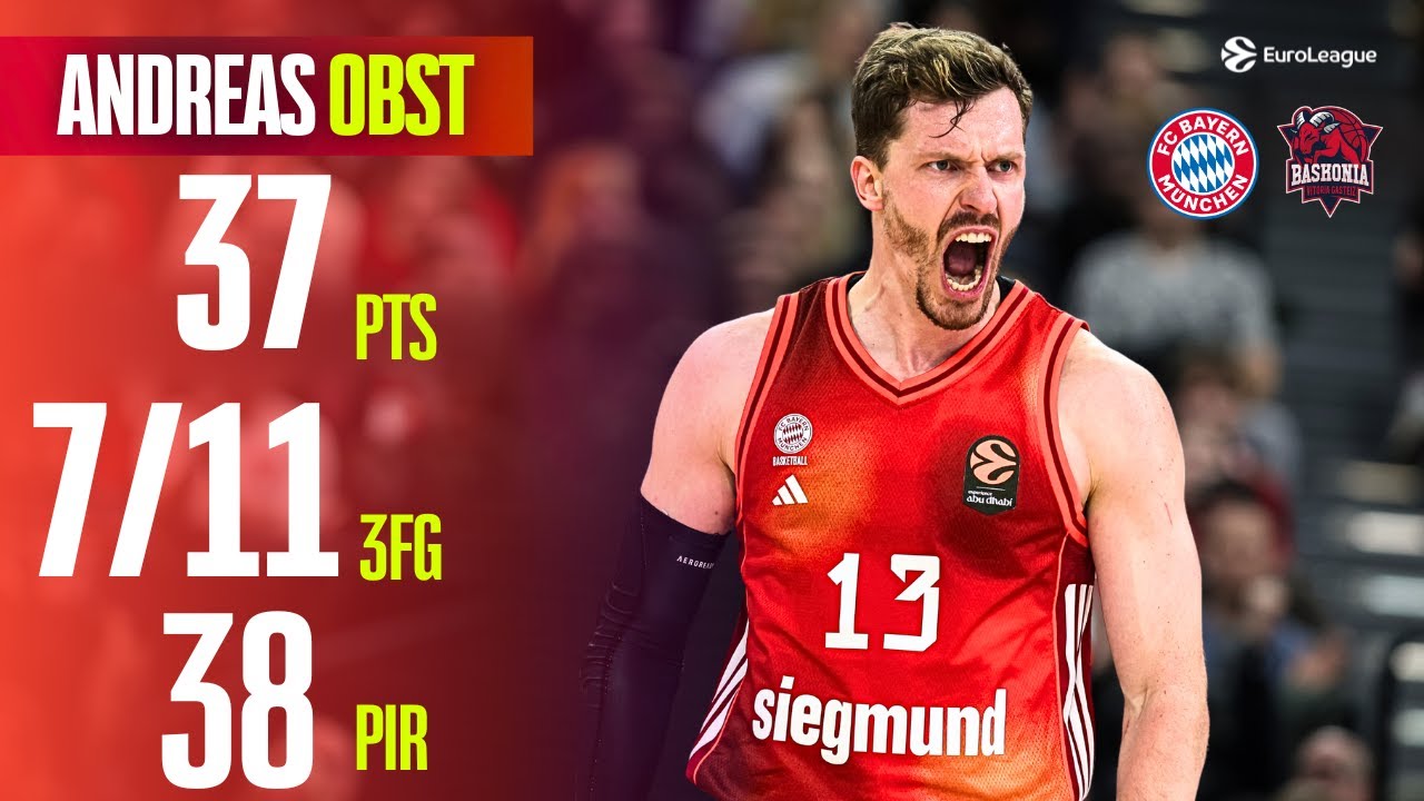 Obst&rsquo;s CAREER-HIGH Night Sparks Bayern Rally from 12 Down vs Baskonia