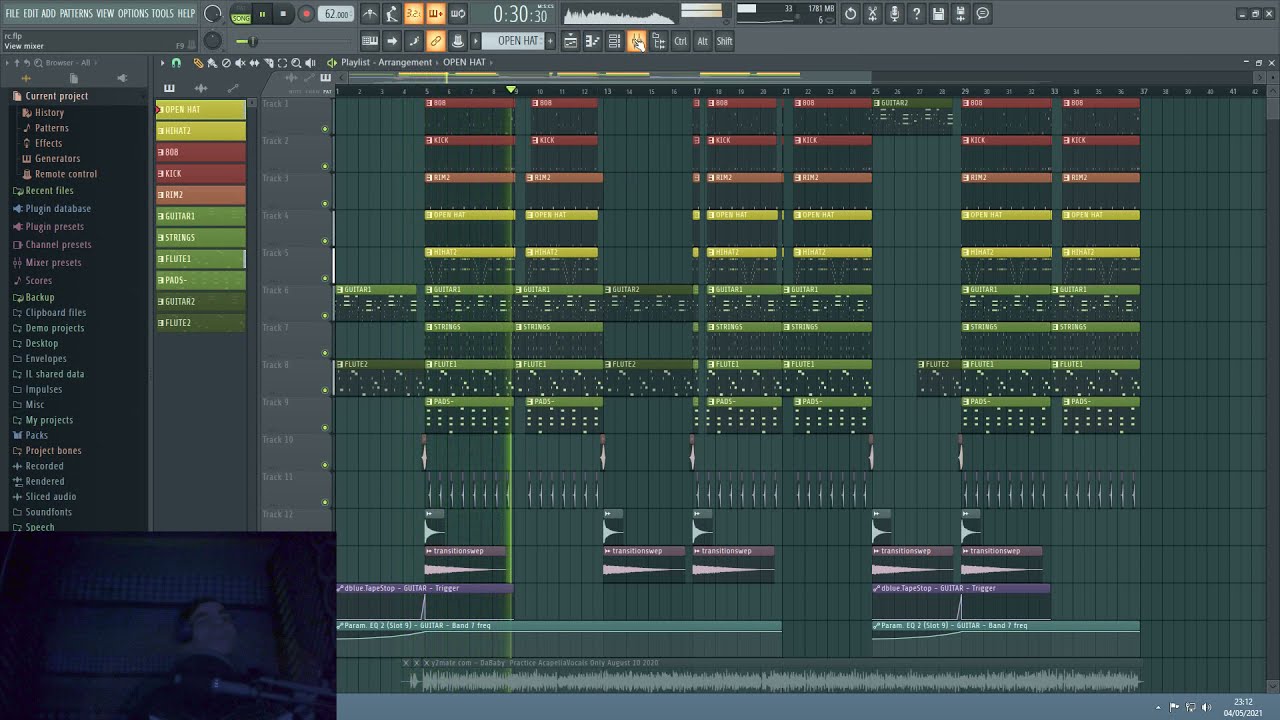 COMO hacer BEAT de TRAP estilo DABABY con ACAPELLA (+ FLP GRATIS)