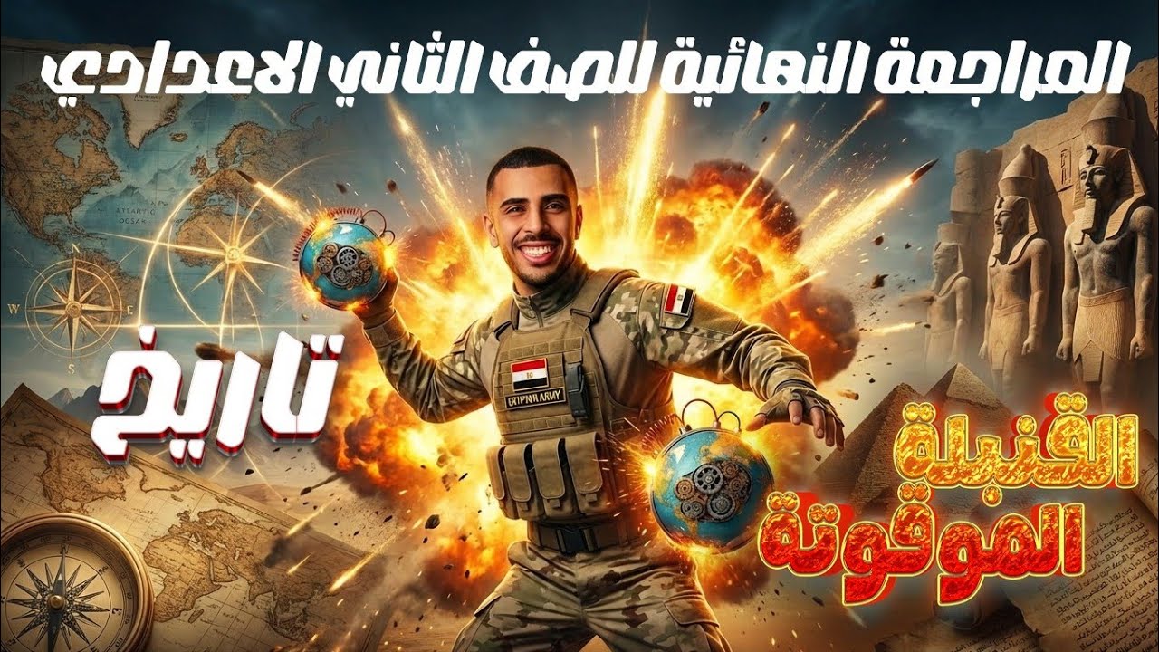 مراجعة القنبلة تاريخ ابطال تانيه اعدادي | القنبلة الموقوتة 💣