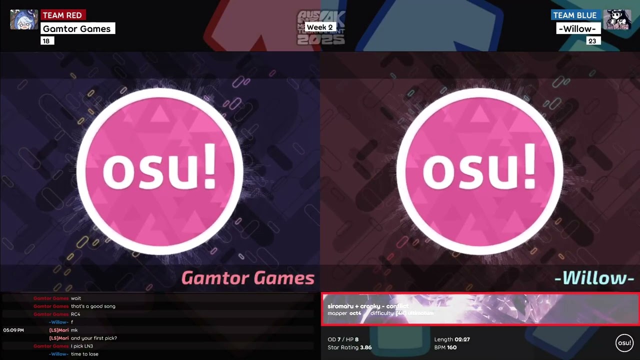 Gamtor Games (18) vs. -Willow- (23) || Group B Week 2 (winners bracket) || AusNZ!4K 2025