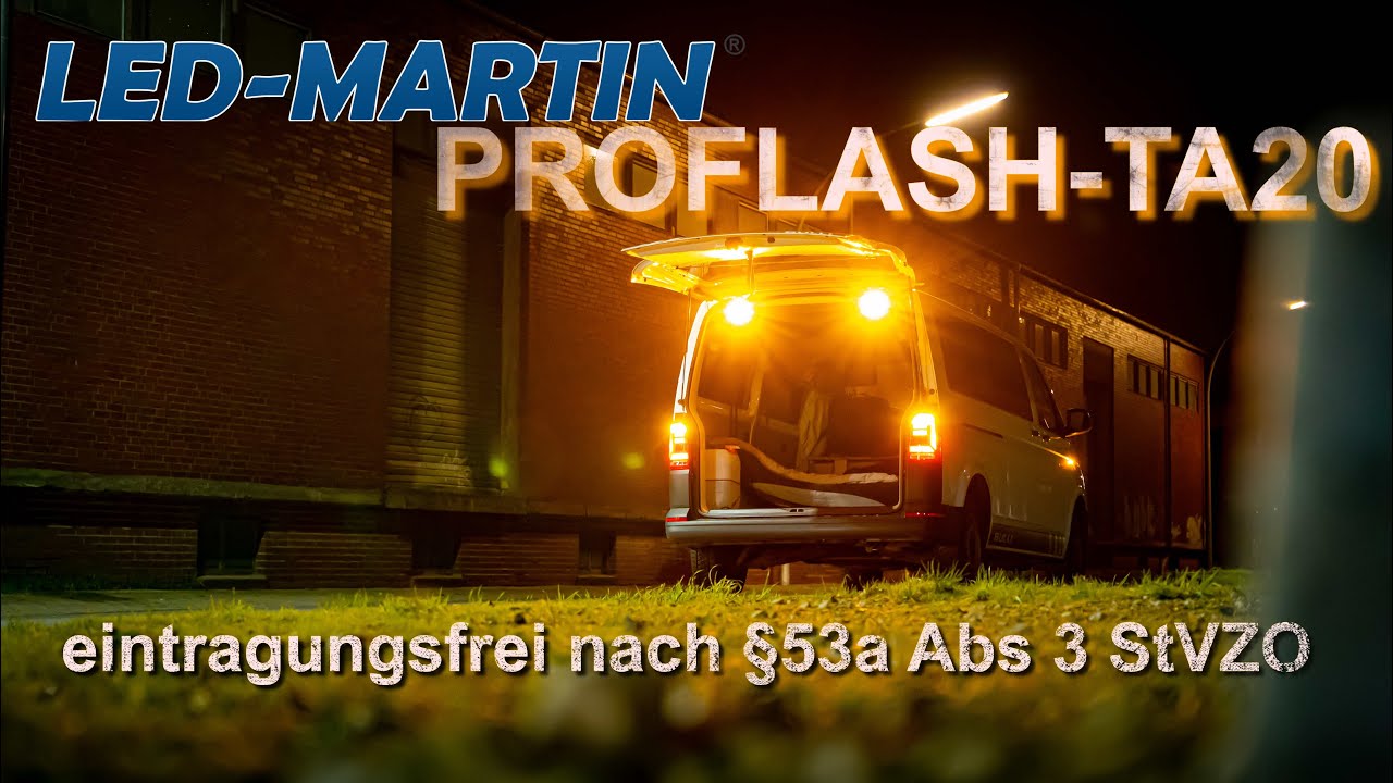 LED-MARTIN® PROFLASH-TA20 §53a Heckwarnsystem für Privatfahrzeuge