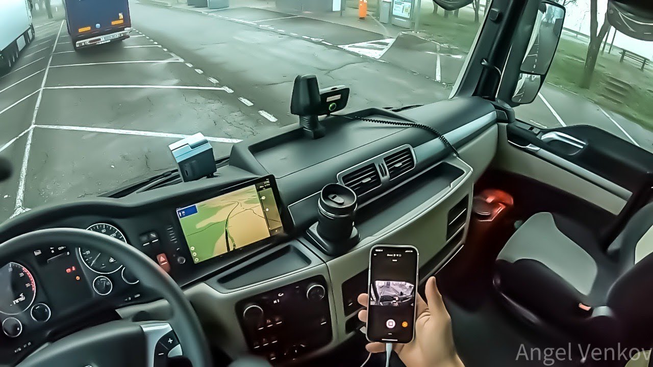 POV truck Driving MAN TGX 470    Autoroute of France   🇫🇷