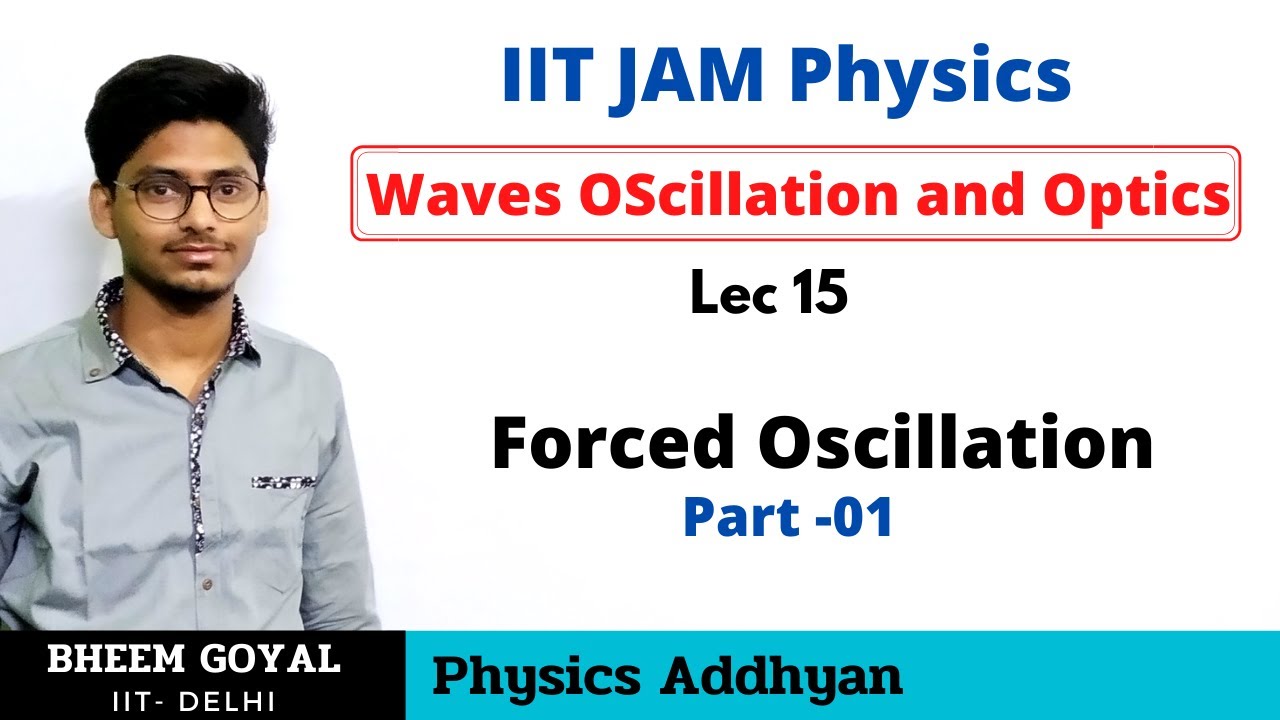 IIT JAM Physics | Lec 15 | Forced Harmonic Oscillation
