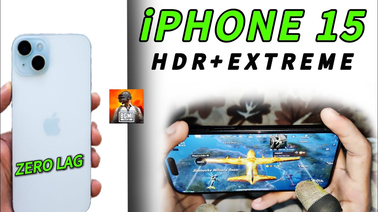 IPHONE 15 BGMI HDR + Extreme🤯GRAPHICS TEST⚡