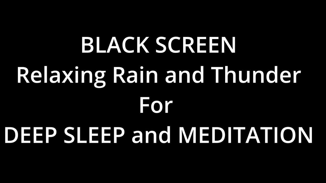 Soothing Rainshower,  and Thunder for Deep Sleep and Meditation