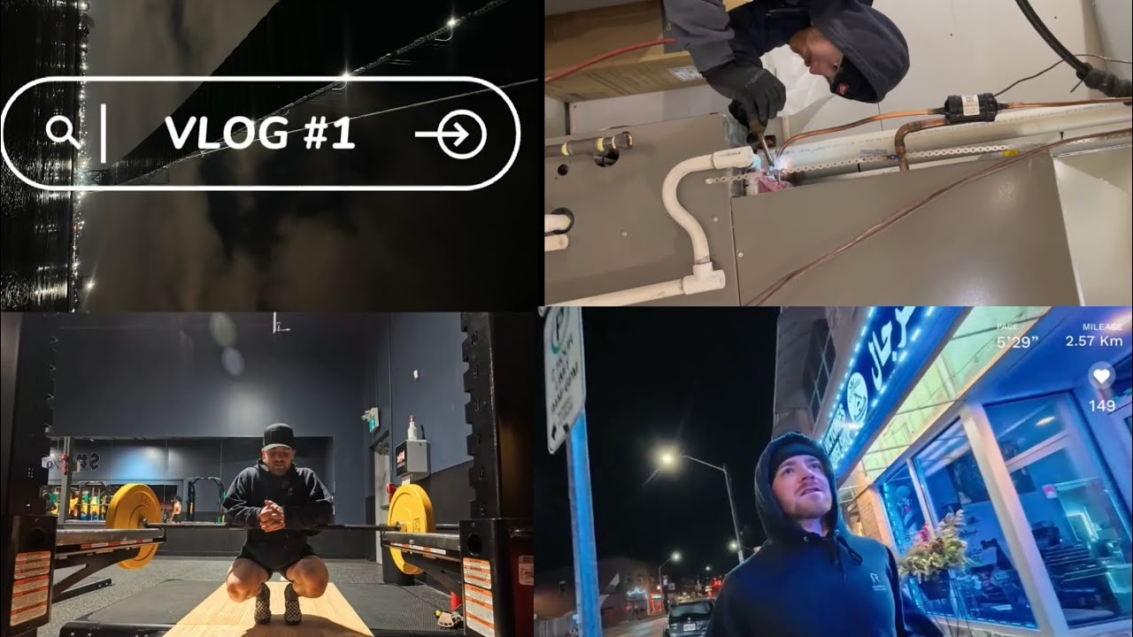 DAY IN THE LIFE #1  (Run, Breakfast, Work, Gym)