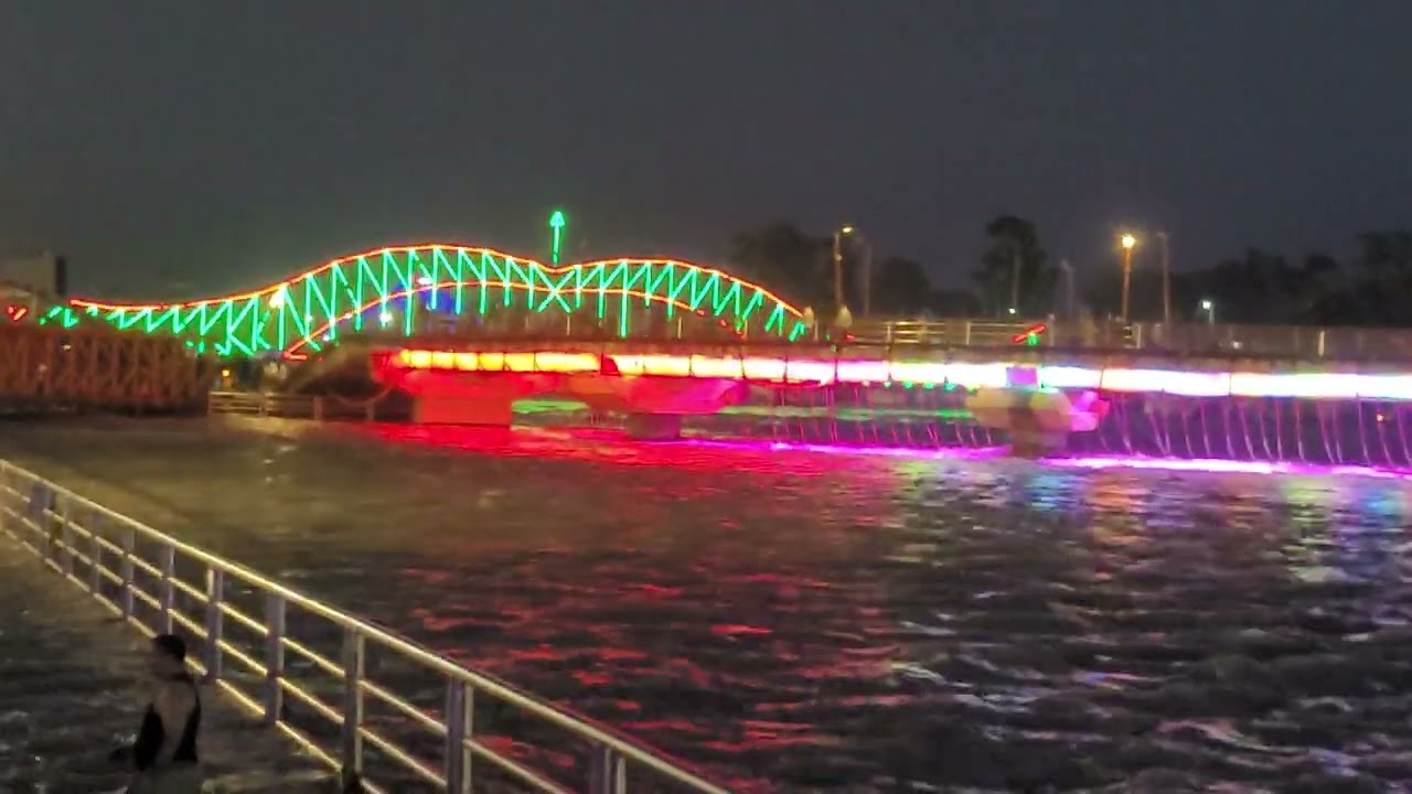Beautiful Lighting//Dhanush Bridge#haridwar 