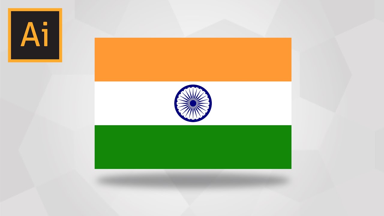 How To Draw The Indian Flag In Adobe Illustrator