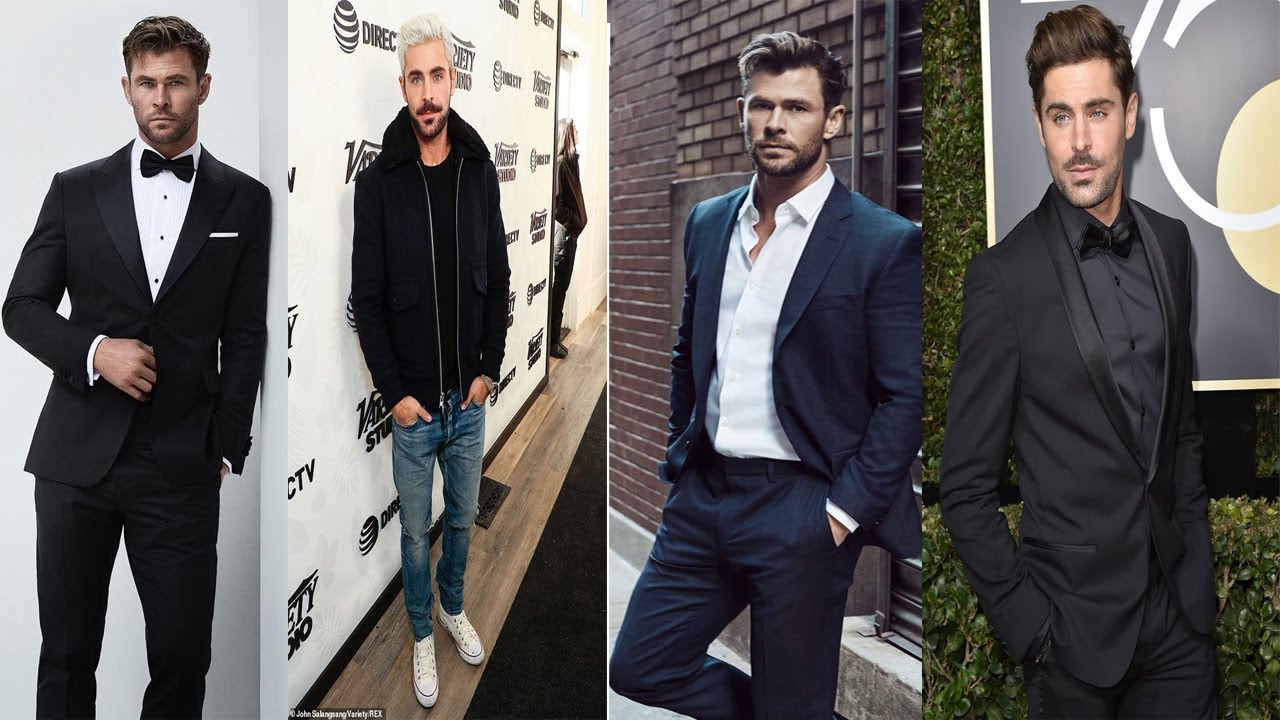 Zac Efron vs  Chris Hemsworth  STYLE INSPIRATION and MOST STYLISH OUTFITS || MENS FASHION 2020