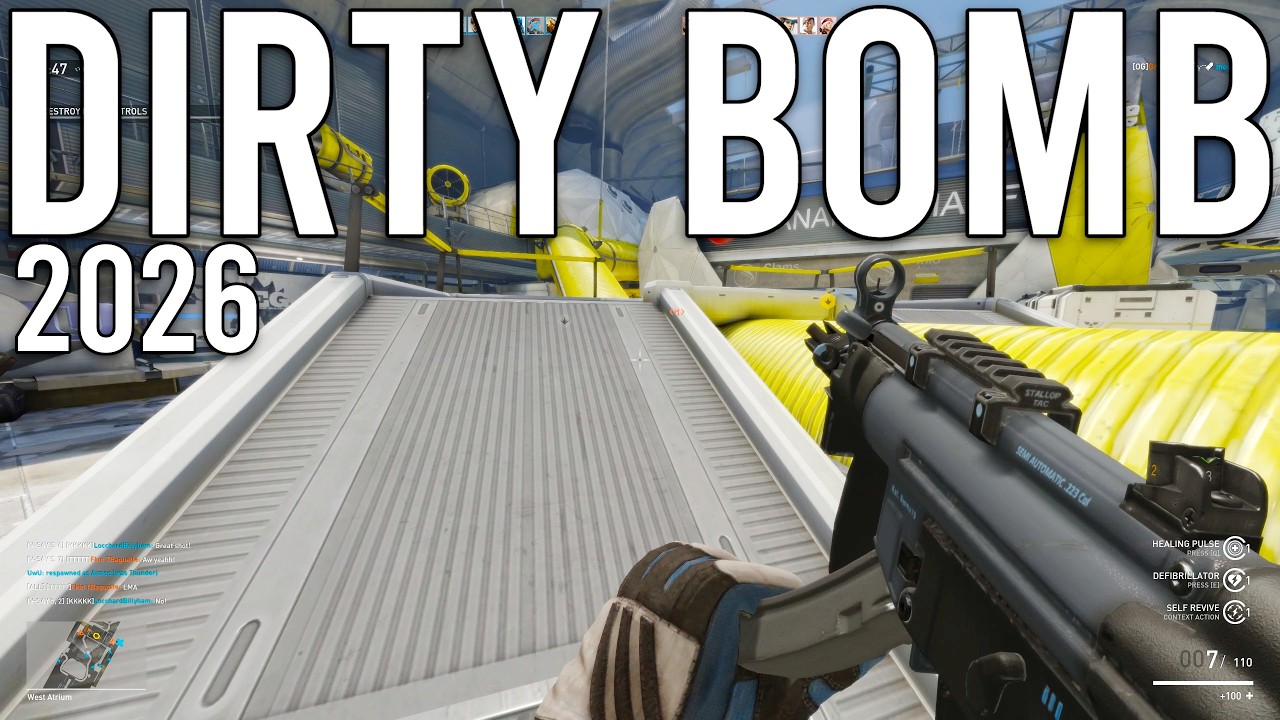 Многопользовательский режим Dirty Bomb в 2026 году (полностью заполненный сервер)
