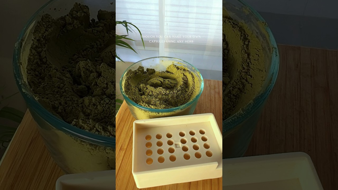 how to make your own capsules for herbs or supplements 👀 #shorts