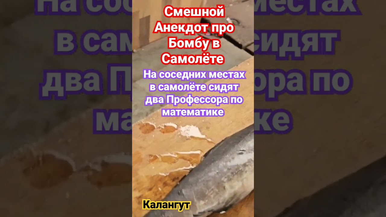 Смешной Анекдот про Бомбу в Самолёте (Калангут)