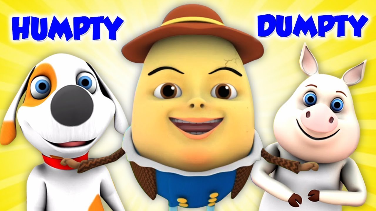 humpty dumpty satt på en vägg | sång för barn | plantskola rim | Kids TV Svenska Barnsånger