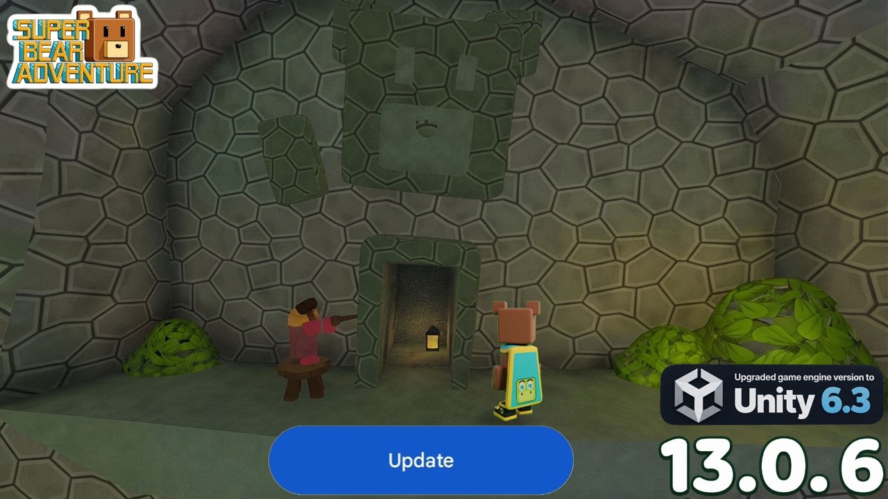 UPDATE 13.0.6 UNITY GAME ENGINE UPGRADE IN SUPER BEAR ADVENTURE
